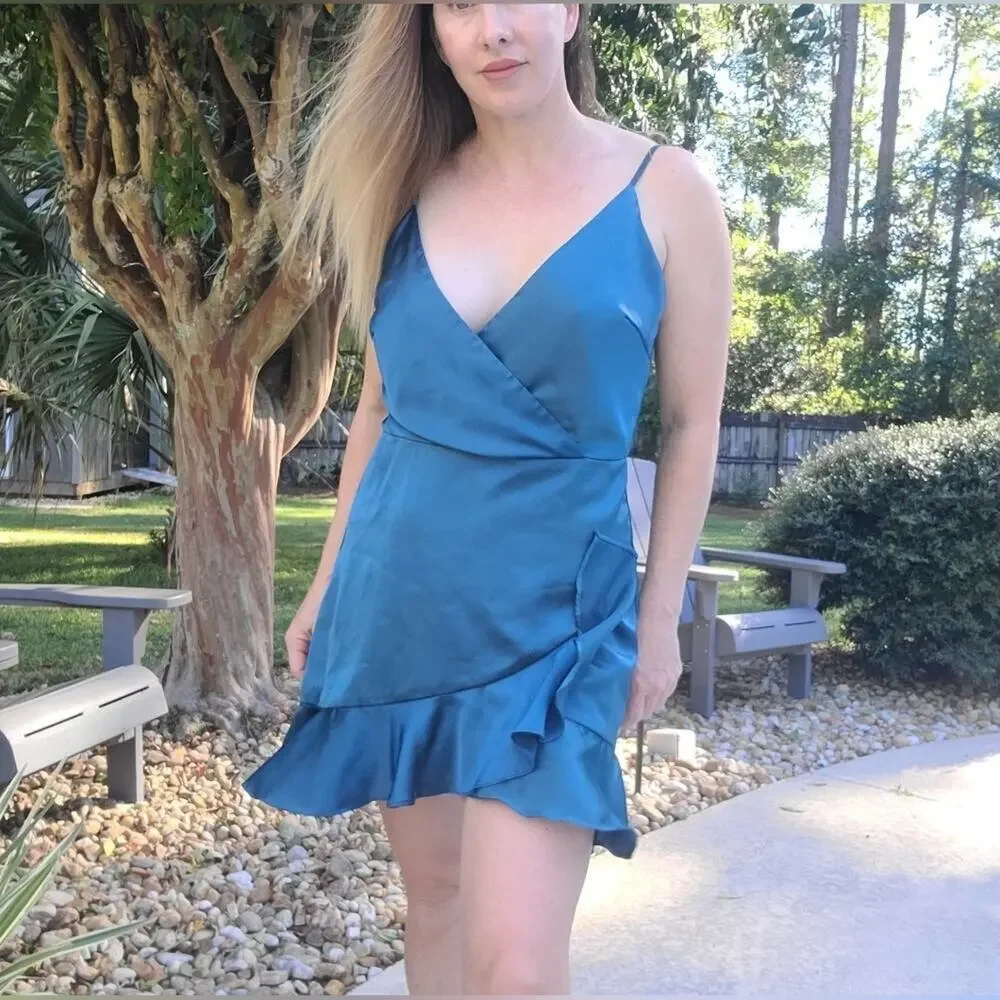 showpo blue satin dress Midnight Blue Satin Dress Showpo The Countess Dress Midnight Blue Satin Dress